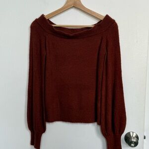 olivaceous off the shoulder sweater NWT m.fredric